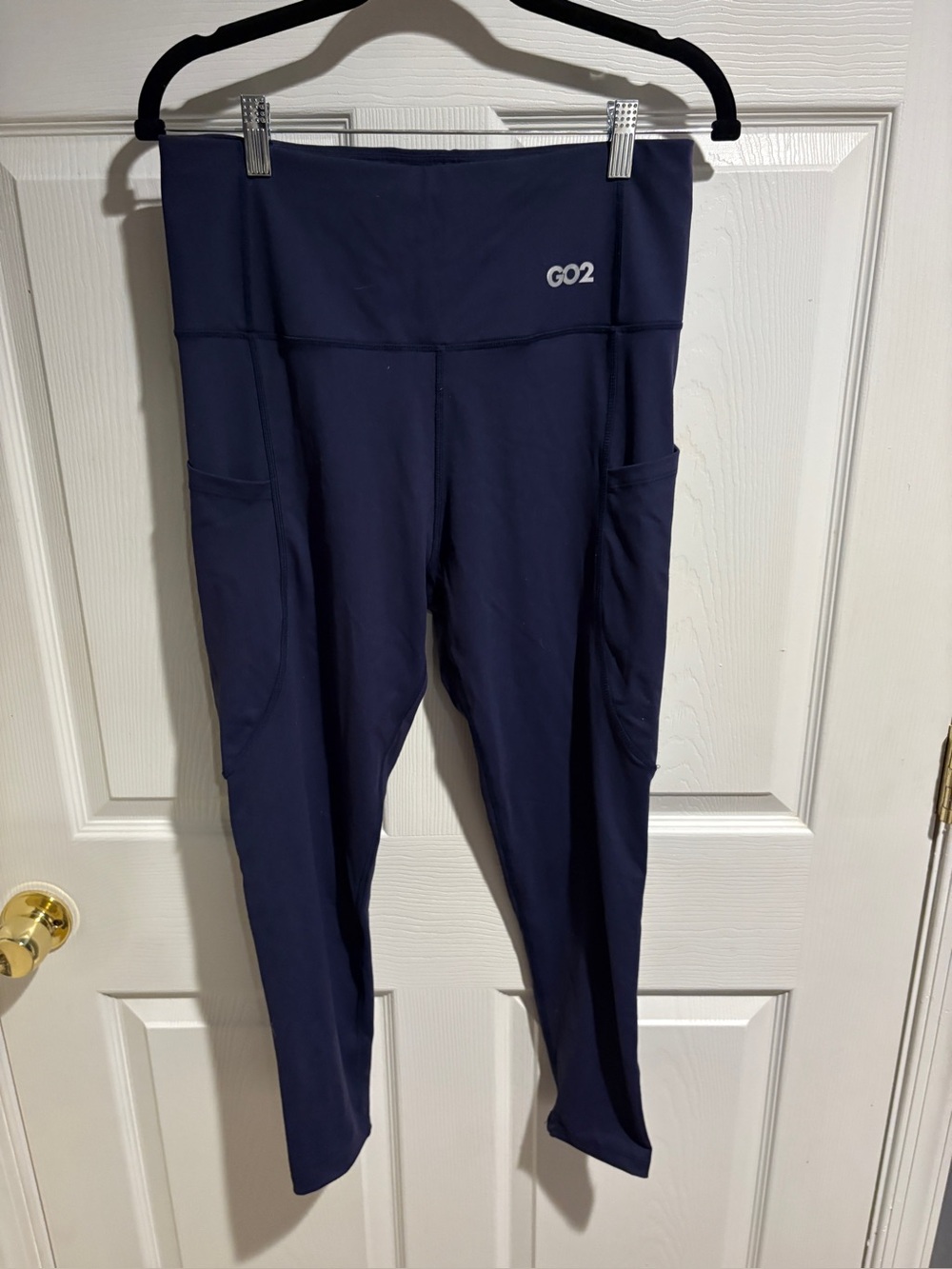 Navy High-Waist Pocket Leggings for Women